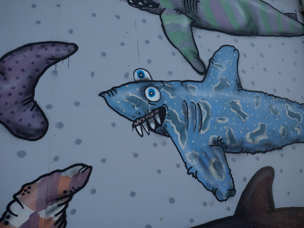 Shark Mural, Cable Street parking building
